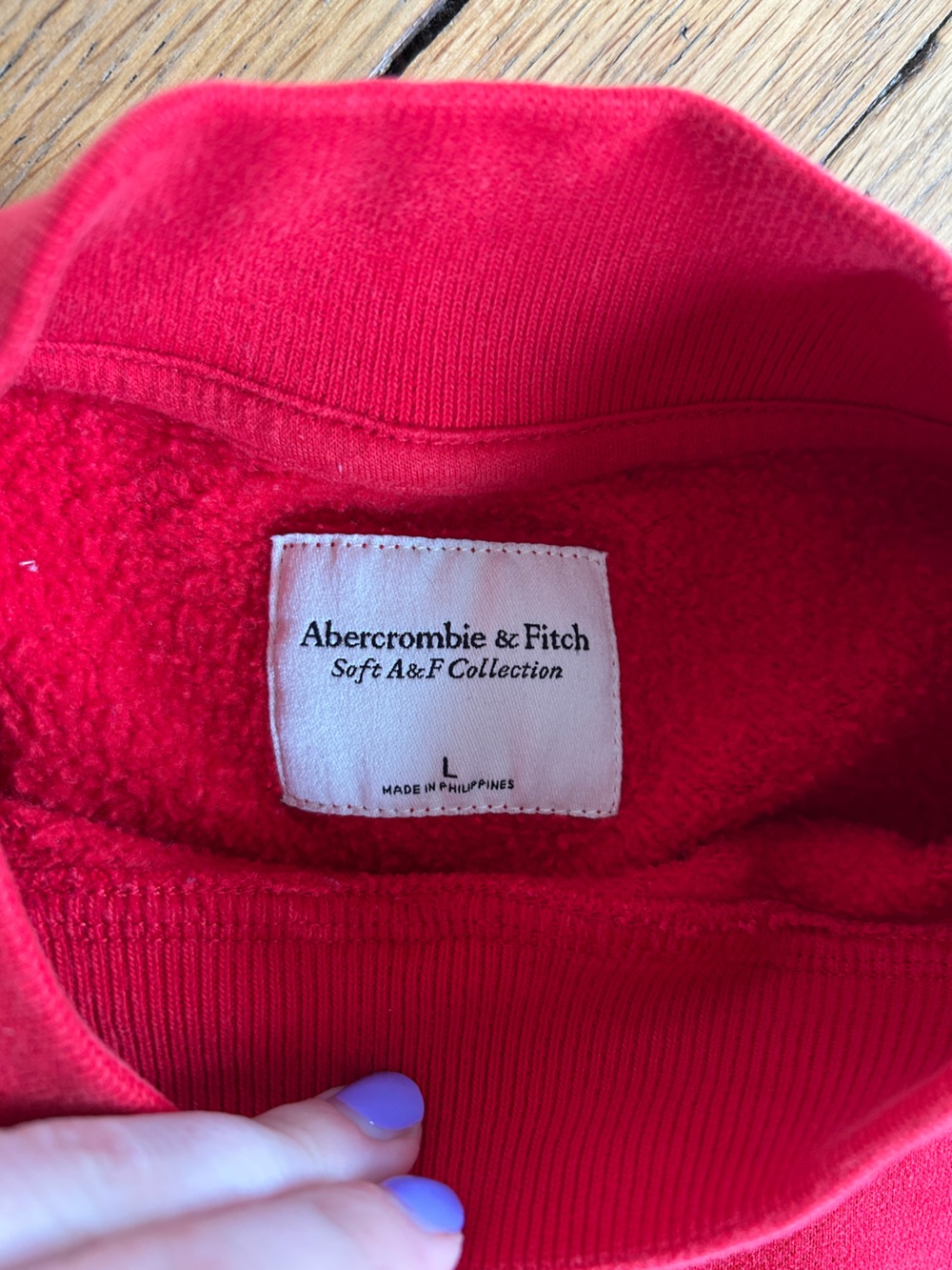 Red mockneck - Picture 3 of 5